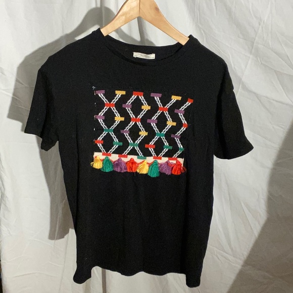 Zara Trafaluc black T Shirt - Picture 5 of 9